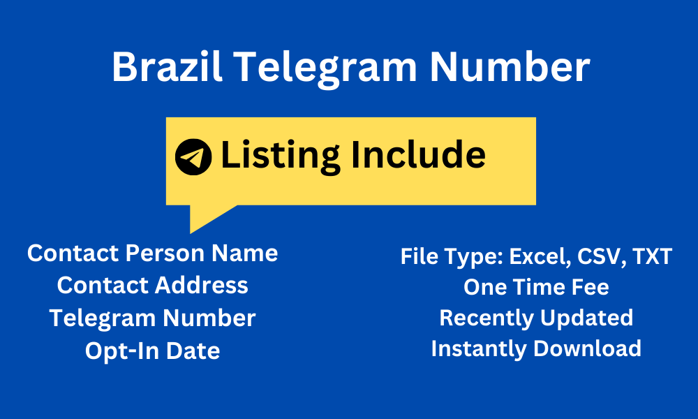 Brazil telegram number