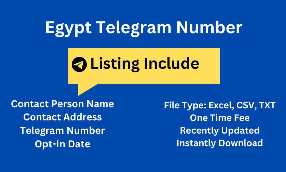 Egypt telegram number