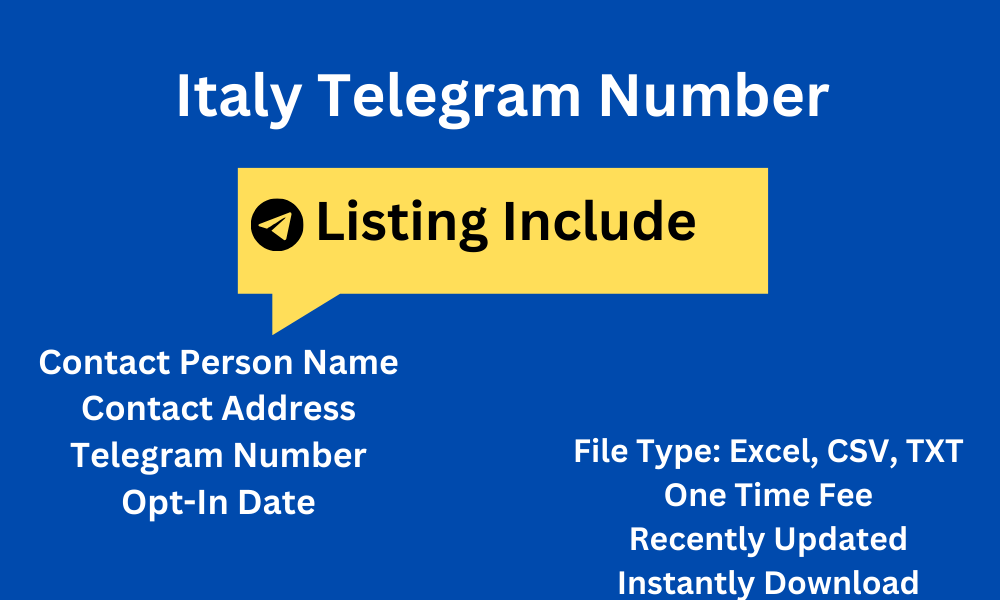 Italy telegram number
